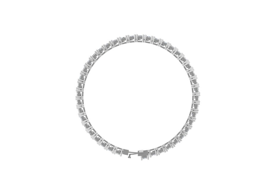 Princess cut diamond bracelet
