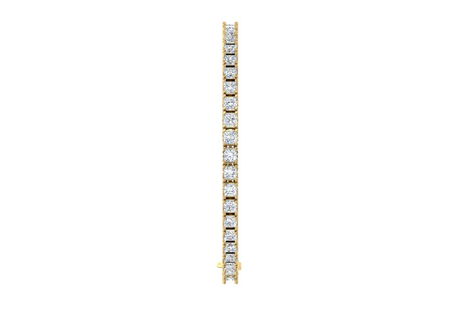 Princess cut diamond bracelet