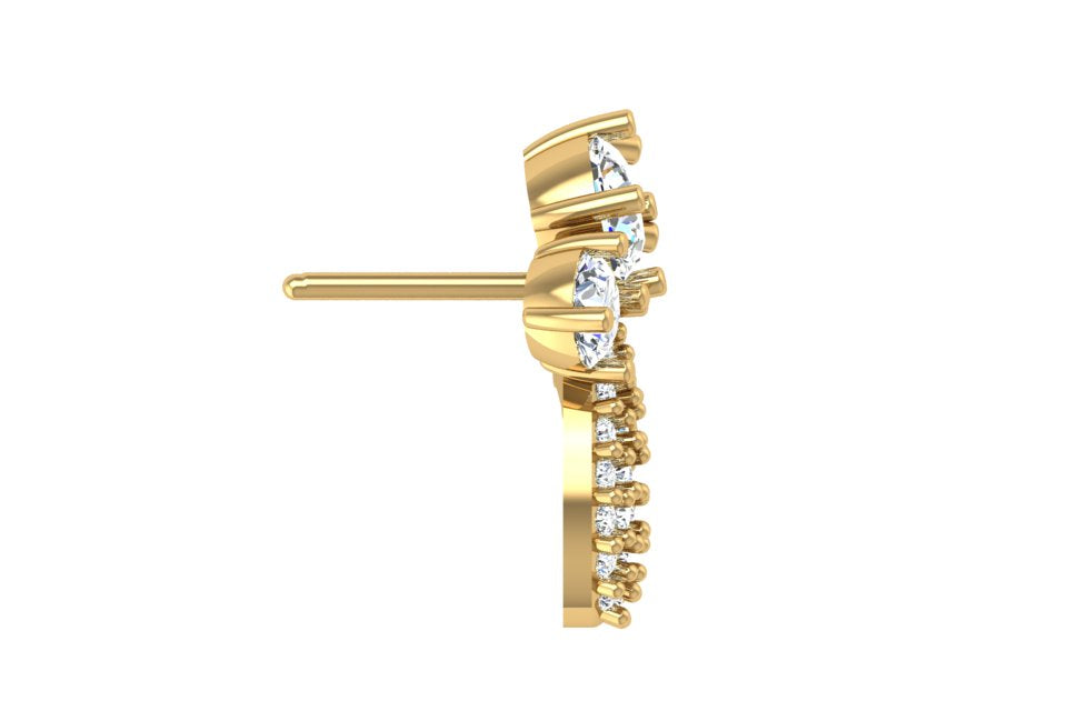 Garden Diamond Cluster Earrings