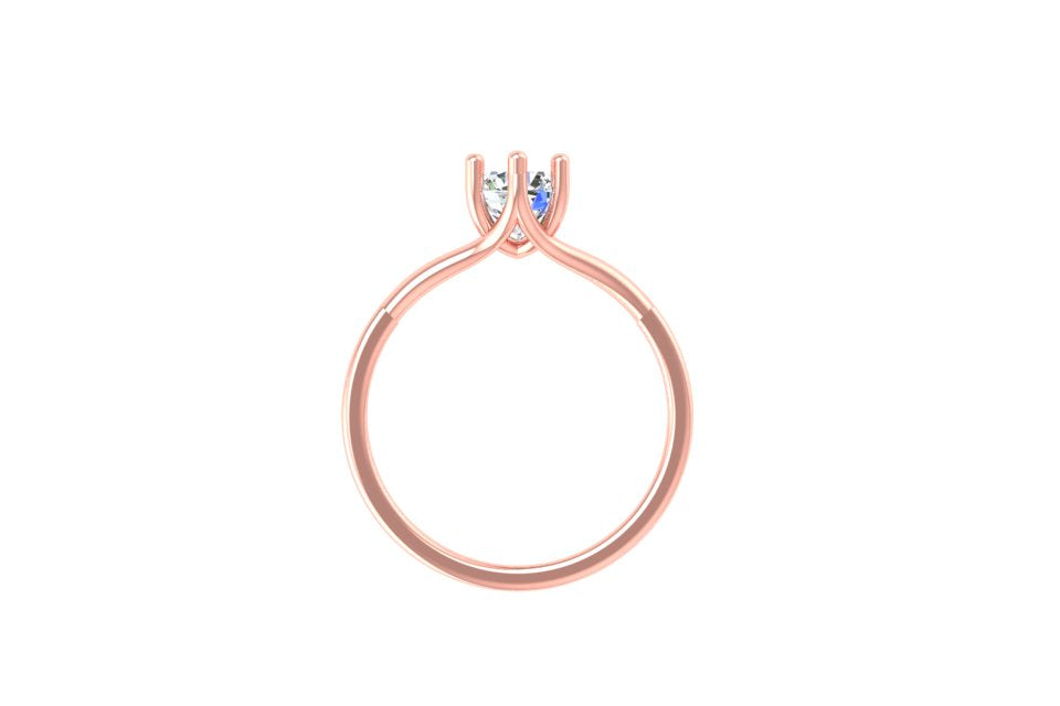 Lyra Petite Solitaire Ring