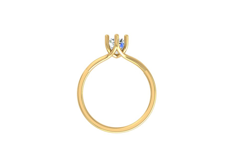 Lyra Petite Solitaire Ring