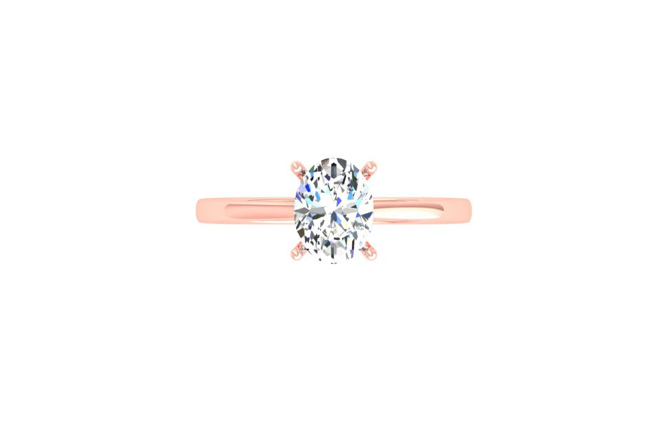 Radiant Oval Solitaire Ring