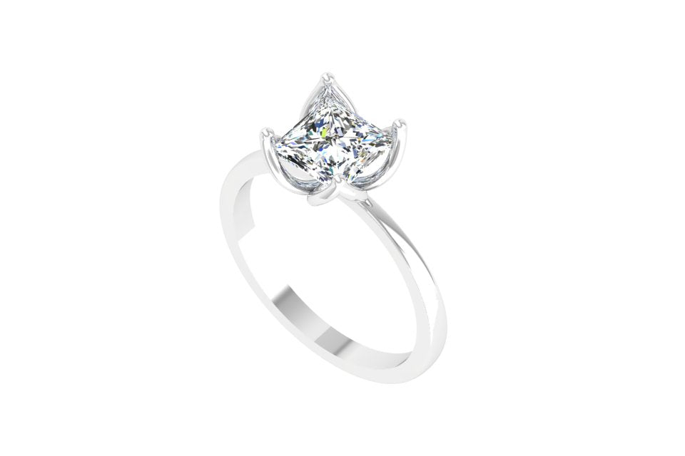 Blossom Princess Solitaire Ring