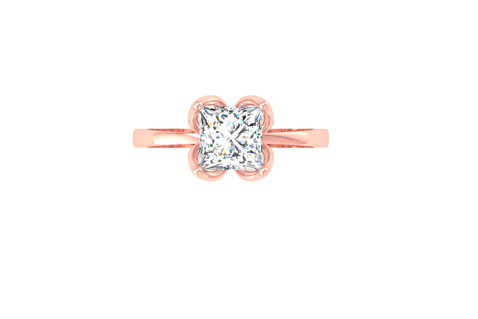 Blossom Princess Solitaire Ring
