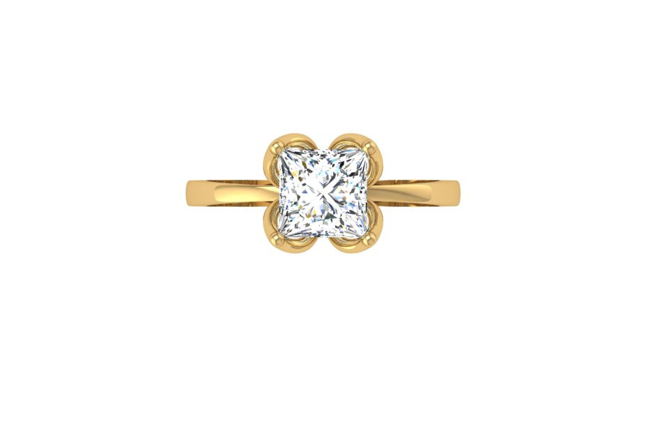 Blossom Princess Solitaire Ring