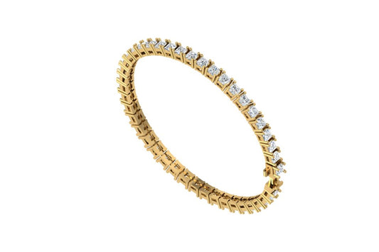 Princess cut diamond bracelet