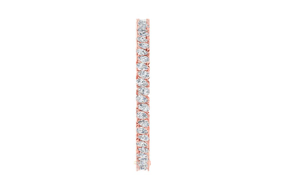 Rose gold tennis diamond bracelet