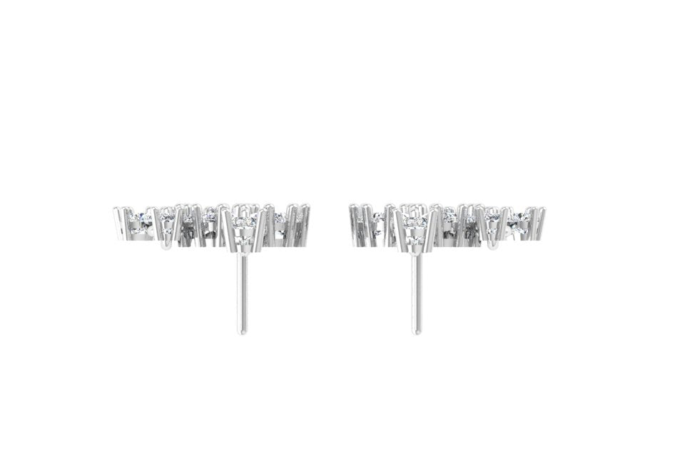 Garden Waterfall Diamond Statement Earrings