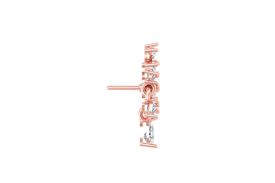 Garden Waterfall Diamond Statement Earrings