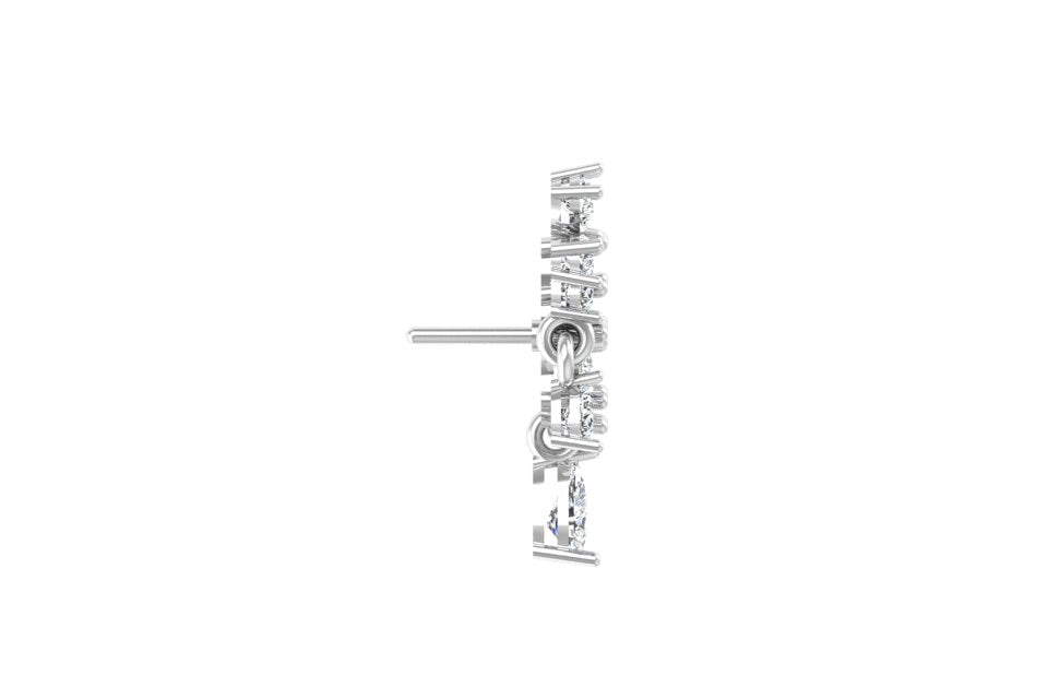 Garden Waterfall Diamond Statement Earrings