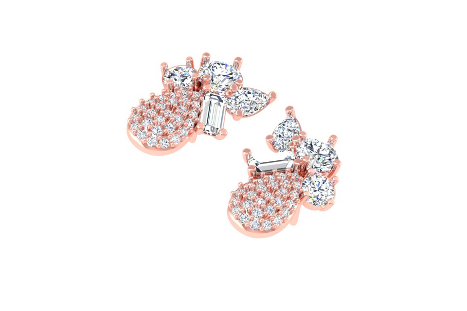 Garden Diamond Cluster Earrings