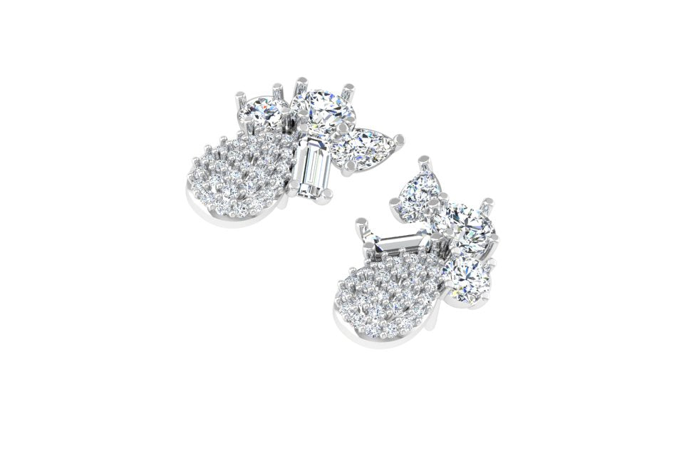 Garden Diamond Cluster Earrings