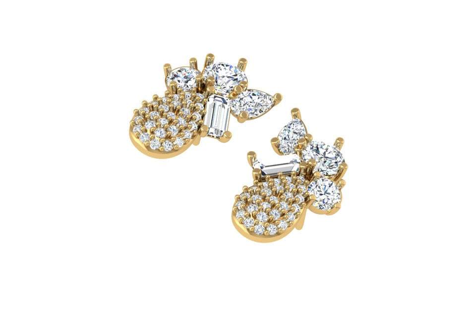 Garden Diamond Cluster Earrings