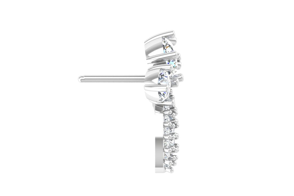 Garden Diamond Cluster Earrings