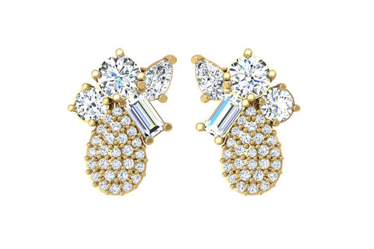 Garden Diamond Cluster Earrings