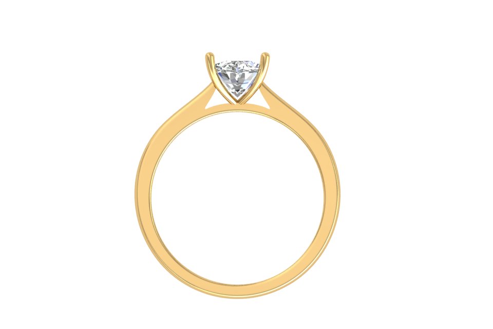 Radiant Oval Solitaire Ring