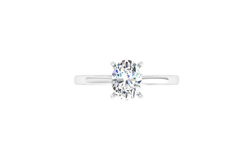 Radiant Oval Solitaire Ring