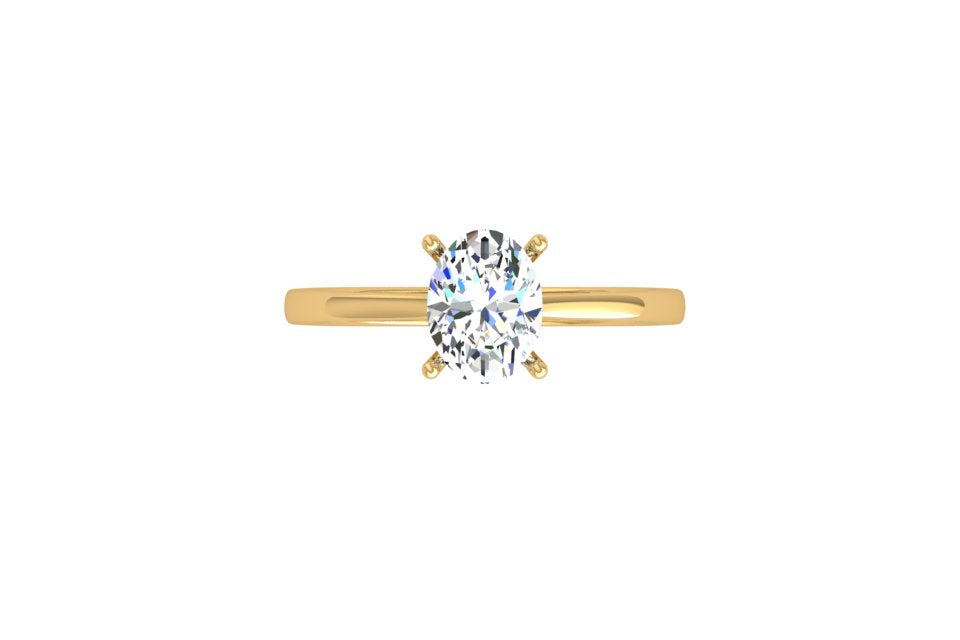 Radiant Oval Solitaire Ring