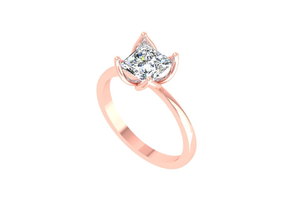 Blossom Princess Solitaire Ring