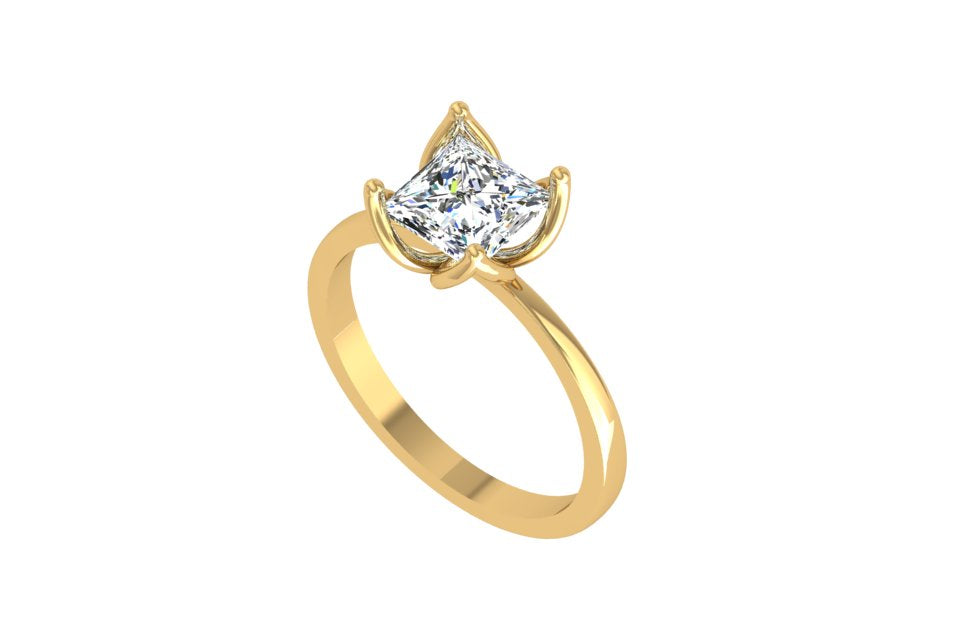 Blossom Princess Solitaire Ring